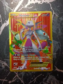 Pokemon Mewtwo EX Full Art Secret Rare Holo Card XY Breakthrough 164/162 - Image 1