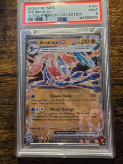 Greninja ex 106/167 METAL - Twilight Masquerade Promo Pokemon Card - PSA 9 - Image 1