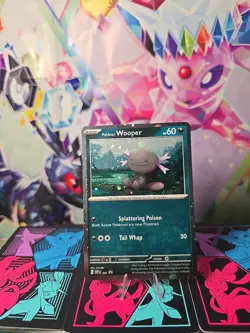 Pokemon Paldean Wooper 041 Cosmos Holo SV: Scarlet & Violet Promo Cards NM - Image 1