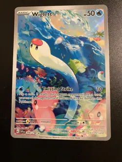 Pokemon TCG Wiglett 206/198 Scarlet & Violet Base Set Holo Card M/Nm Condition - Image 1