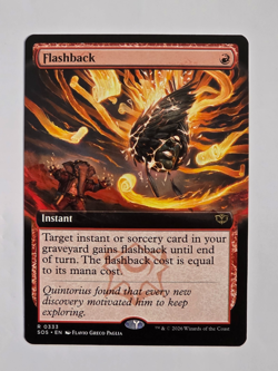 Flashback - R0333 Reg Extended Art - Secrets of Strixhaven - MTG - NM - Image 1