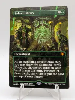 Sylvan Library (Borderless) #155 Special Guests Magic the Gathering MTG - Image 1