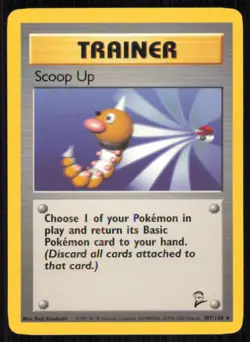 Scoop Up 107/130 Rare Base Set 2 Pokemon Lightly Played - Image 1