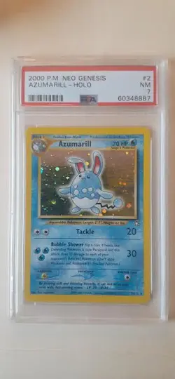Pokemon TCG Azumarill Neo Genesis 2/111 Holo Unlimited Holo Rare - Image 1