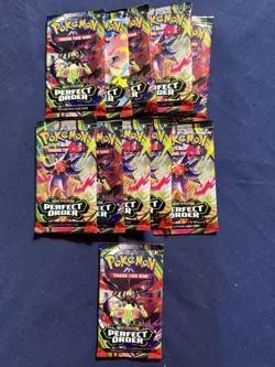 Pokemon Perfect Order Booster Pack Lot Of 11 Brand New Factory Sealed! - Image 1