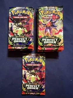 Pokemon Perfect Order Booster Pack Lot Of 11 Brand New Factory Sealed! - Image 2