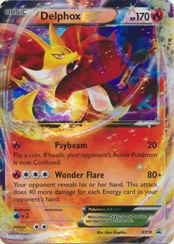 Moderately Played, English - 1 x Pokemon Delphox EX - XY19 - Ultra Rare XY Promo - Image 1
