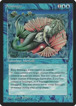 MTG - Magic the Gathering Cards - Seasinger - Creature - Fallen Empires - Image 1