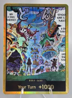 DON!! Card Egghead Gold - Op14 - The Azure Sea's Seven Foil One Piece - NM - Image 1