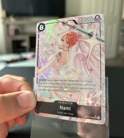 Bandai One Piece Card Game Nami OP15-086 Two Legends Special Alt Art Foil - Image 1