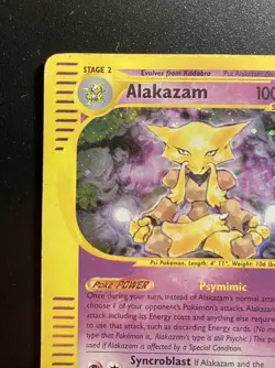 Pokemon Card-Alakazam-1/165-Expedition- Holo-ENG-Played-Altered - Image 3
