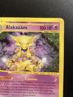 Pokemon Card-Alakazam-1/165-Expedition- Holo-ENG-Played-Altered - Image 4