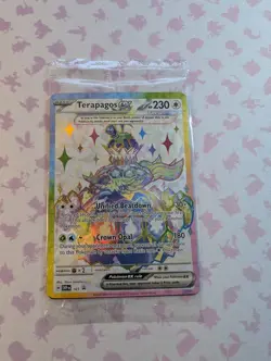 Terapagos ex 165 Sv: Scarlet & Violet Holo SEALED PROMO Full Art Pokemon Card - Image 1