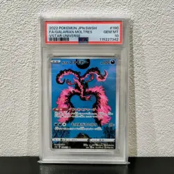 PSA 10 Galarian Moltres AR 190/172 S12a VSTAR Universe Pokemon Card Japanese - Image 1