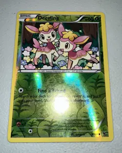 Pokemon Deerling Reverse Holo Card 8/124 XY Fates Collide - Image 1