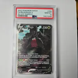 Regidrago V PSA 10 English Pokemon Card 184/195 Silver Tempest 2022 Alt Art - Image 1