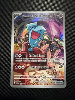 Team Rocket's Wobbuffet 203 Sv: Scarlet & Violet Promo Cards Holo - Image 1