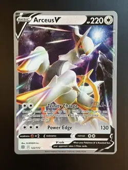 Arceus V 122/172 World Championships 2022 Deck Promo SWSH Pokemon Card NM - Image 1