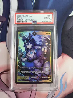 Spite 9 Holo First (1st) Ed Awakened Worlds Card GamerSupps VCard 030/250 PSA 10 - Image 1