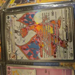 Pokemon TCG Scarlet & Violet Charizard EX SVP Promo Holo Card 056 With Toploader - Image 1
