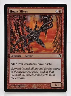 Heart Sliver #7 (Foil) (LP) Premium Deck Slivers PDS Magic MTG - Image 1