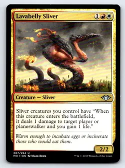 Lavabelly Sliver 207 Uncommon Modern Horizons Magic: The Gathering LP - Image 1