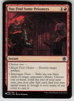 You Find Some Prisoners Uncommon The List Reprints 169/281 MTG Near Mint 2020 - Image 1