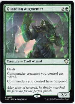 Guardian Augmenter NM Secrets of Strixhaven MTG Magic the Gathering Green Eng - Image 1