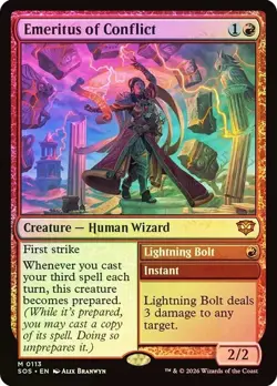 Emeritus of Conflict Foil Secrets of Strixhaven NM MTG - Image 1