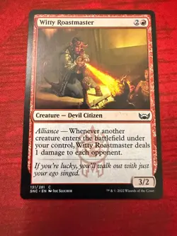 Witty Roastmaster 131 Common Streets of New Capenna Magic: The Gathering NM - Image 1