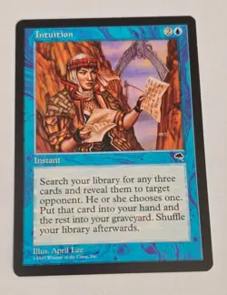 MtG Tempest INTUITION NM/LP Magic the Gathering - Image 1