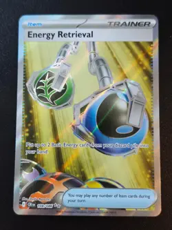 Energy Retrieval 108/086 Holo Ultra Rare ME04: Chaos Rising Pokemon NM - Image 1