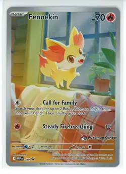 Fennekin - (Pokemon Center Exclusive Stamped Promo) 080 (Ding On Upper Left.) - Image 1
