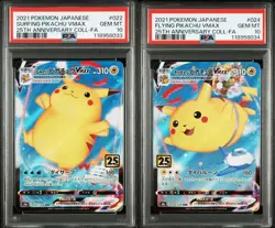 PSA 10 Pokemon Card Surfing & Flying Pikachu 25th Anniversary 022 024 Japanese - Image 1