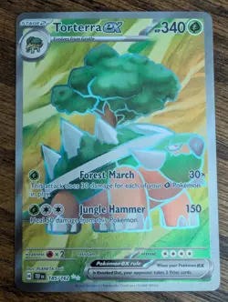 2024 Torterra ex 185/162 Pokemon Temporal Forces Holo Ultra Rare NM - Image 1