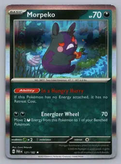 MORPEKO 121/182 R PARADOX RIFT POKEMON HOLO NM PAR 2023 - Image 1