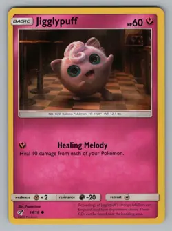 JIGGLYPUFF 14/18 C DETECTIVE PIKACHU _POKEMON HOLO LP DET 2019 - Image 1