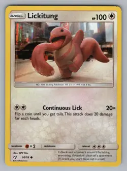 LICKITUNG 16/18 C DETECTIVE PIKACHU _POKEMON HOLO LP DET 2019 - Image 1