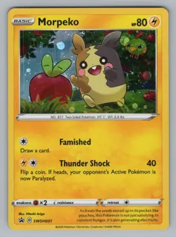 MORPEKO. SWSH031 HOLO P SWORD & SHIELD PROMO POKEMON HOLO LP SWSD - Image 1