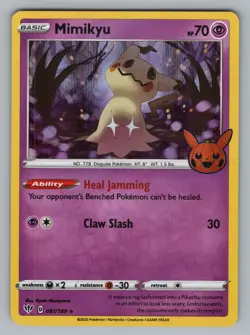 MIMIKYU 081/189 R DARKNESS ABLAZE_ POKEMON NM DAA 2020 - Image 1