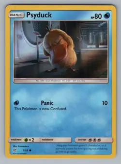 PSYDUCK 7/18 C DETECTIVE PIKACHU _POKEMON HOLO LP DET 2019 - Image 1