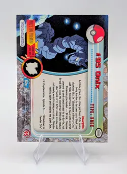 2000 Topps Pokemon Blue Logo: Onix #95 - NM/LP - Image 2