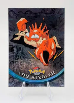 2000 Topps Pokemon Blue Logo: Kingler Foil - #99 - LP - Image 1