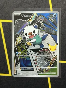 Pokemon Oshawott 051 Series 2 First Partner Illustration Collection IN HAND - Image 1