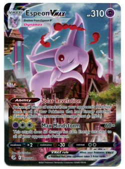 Pokemon Espeon VMAX Alt Art Secret Rare Fusion Strike 270/264 - Image 1