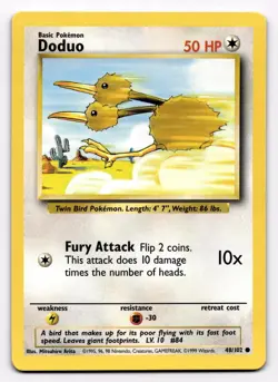 Doduo 48/102 Base Set Unlimited LP - Image 1