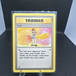 🎴LASS 75/102 - RARE -BASE SET UNLIMITED POKEMON LP - Image 1