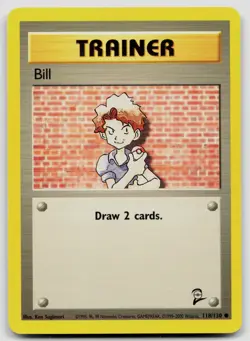 BILL 91/102 COMMON BASE SET UNLIMITED POKEMON LP - Image 1
