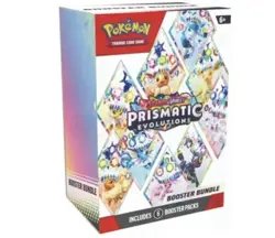 Pokemon TCG Prismatic Evolutions Booster Bundle - 6 Booster Packs - Image 1