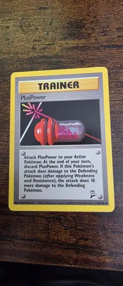 PlusPower 84/102 Uncommon Base Set Unlimited Pokemon Near Mint - Image 1